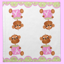 A is for Apple Monkey Napkin napkins