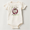 A is for Apple Organic Baby t-shirts by traci_designs A is for Apple Organic Baby t-shirts