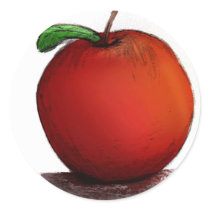 A is for Apple stickers by allaboutdrums A is for Apple stickers