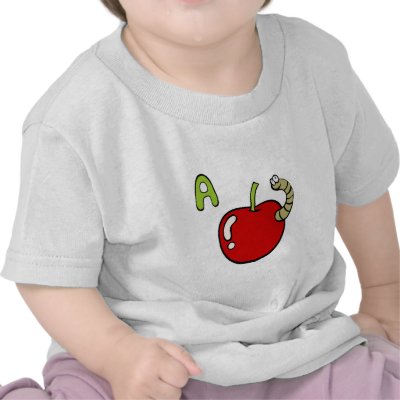 "A is for Apple" tee shirts