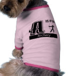 A Is For Archery Dog Tee