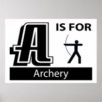 A Is For Archery Posters