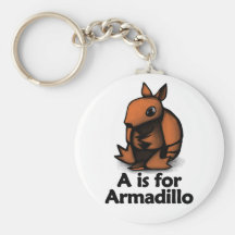 A is for Armadillo Keychains