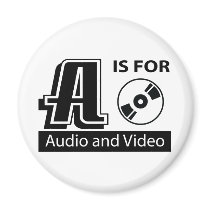 A Is For Audio and Video magnets by busybees A Is For Audio and Video magnets