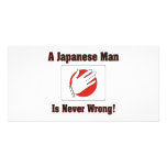 A Japanese Man Is Never Wrong Custom Photo Card