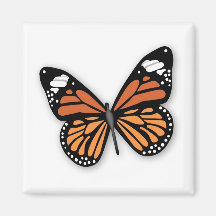 A Jeweled Monarch Butterfly Magnet