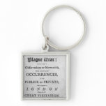 A Journal of the Plague Year, 1665 Keychain