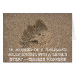 "A journey of a thousand... Greeting Cards