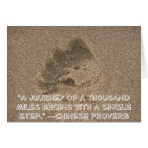 "A journey of a thousand... Greeting Cards
