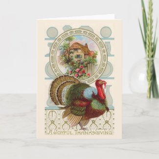 &quot;A Joyful Thanksgiving&quot; Vintage Greeting Card