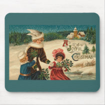 A Joyfull Christmas - Vintage Art mousepads by MyOtherPlanet A Joyfull Christmas - Vintage Art mousepads
