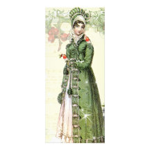 A Joyous Noel Jane Austen Inspired Menu Invitation
