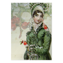 A Joyous Noel Jane Austen INspired Silver Gift tag Business Card Templates