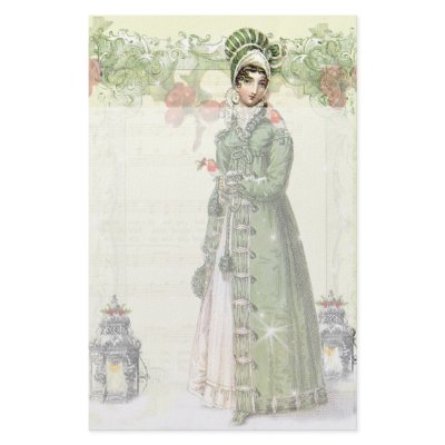 A Joyous Noel - Jane Austen inspired Stationery by WickedlyLovely