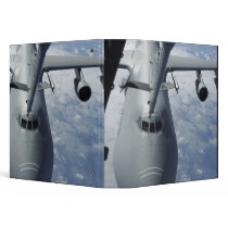 A KC-10 Extender prepares to refuel a C-5 Galax 3 Ring Binders