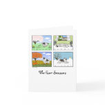 A Keeshond's Four Seasons Cards