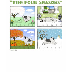 A Keeshond's Four Seasons shirt