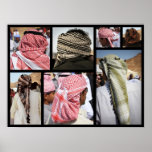A Keffiyah Collage - Egypt Print