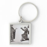 A King and a Knight Keychain