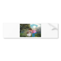 a kiss on the nose bumper sticker