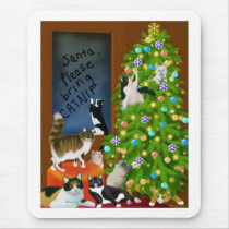 A Kitty Cat Christmas Mousepad by twopurringcats A Kitty Cat Christmas Mousepad