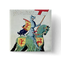 A Knight Carrying the Arms of Verona Pinback Buttons