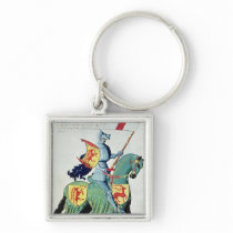 A Knight Carrying the Arms of Verona Key Chains