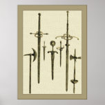 A Knight's Weapons Poster