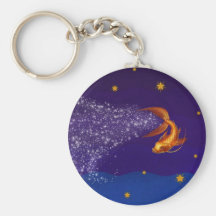 A Koi Among the Stars - keychain