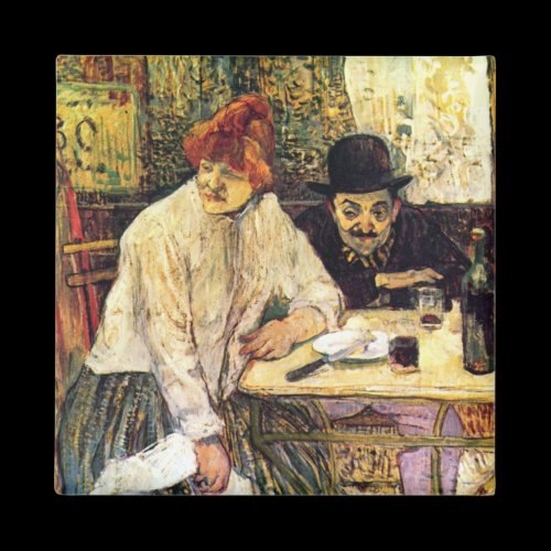 A la Mie in the Restaurant by Toulouse-Lautrec Refrigerator Magnet