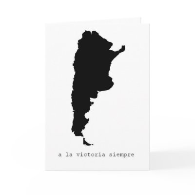a la victoria siempre stationary card by blindmole90