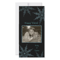 A LACY BLUE SNOWDAY PHOTO CARD TEMPLATE