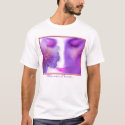a lady and a flower t-shirts