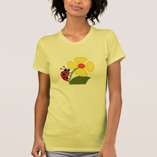 A Ladybug Flower T-shirt