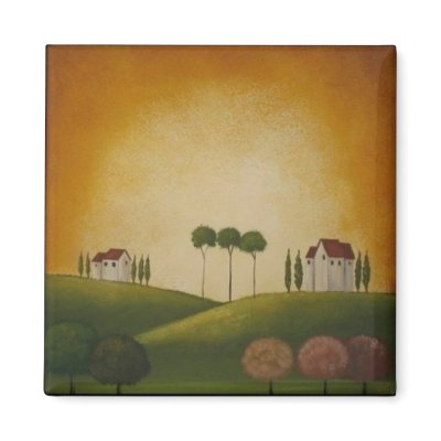 A Landscape in Tuscany Magnets by TuscanArt