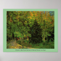 A Lane in the Public Garden at Arles Posters