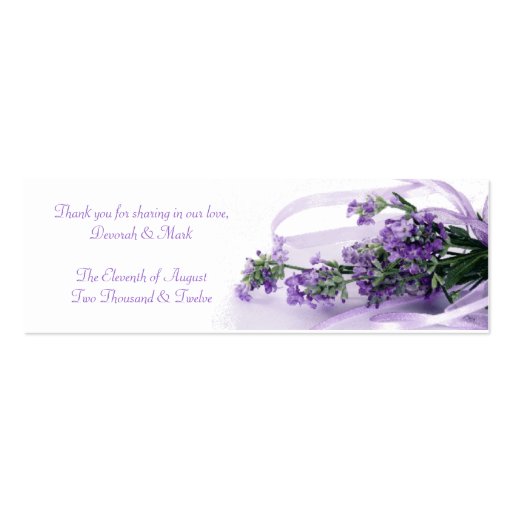 A Lavender Blessing Sachet Tag Business Cards