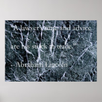 A Lawyer's Time and Advice Print
