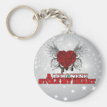 A Lebanese Stole my Heart Keychains