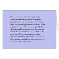 A letter does not blush. cards