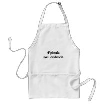 A letter doesn't blush. aprons
