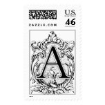 A letter ~  Monogram  Stamp