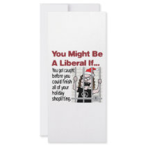 A Liberal’s Holiday Shoplifting rack cards by RightWingGifts A Liberal’s Holiday Shoplifting rack cards