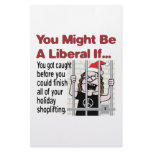 A Liberal’s Holiday Shoplifting Customized Stationery