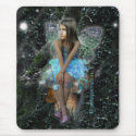 A light blue fairy on a mousepad by myfairies A light blue fairy on a mousepad