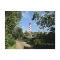 A lighthouse before the house postcards