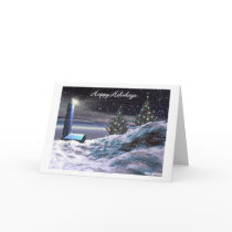 A lighthouse Christmas cards by Kris A lighthouse Christmas cards
