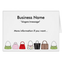 A Line of Purses Greeting/Note Card