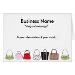 A Line of Purses Greeting/Note Card