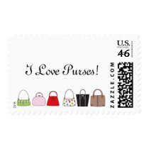 A Line of Purses - I Love Purses! postage by mrssocolov2 A Line of Purses - I Love Purses! postage